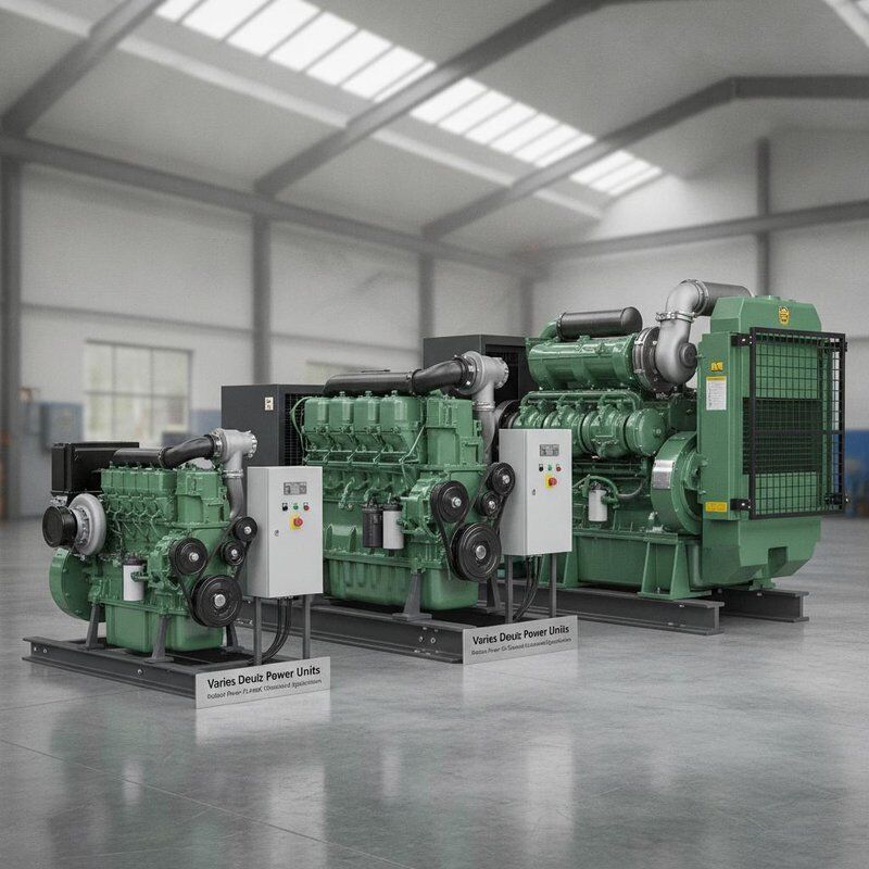 Variabile Motore Deutz da 70 a 400 kW Unità di potenza robuste progettate per apparecchiature da costruzione e applicazioni industriali